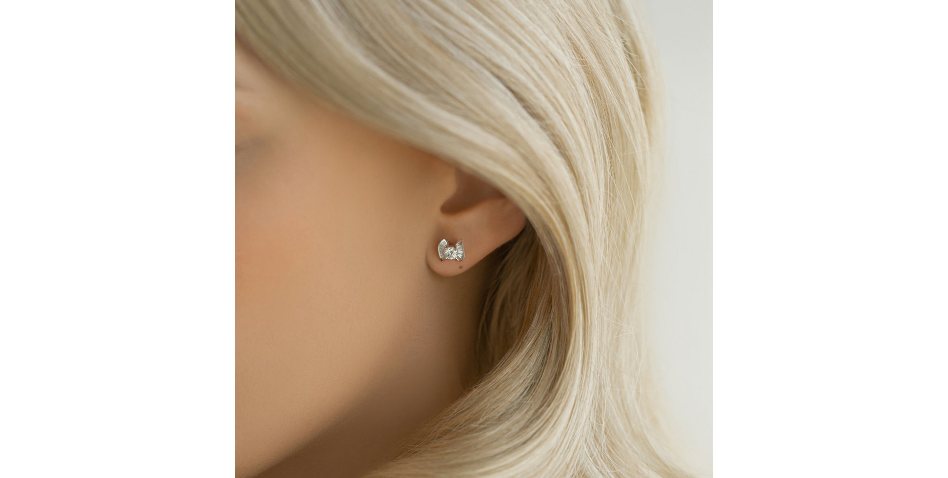 Náušnice s diamantmi Hisham