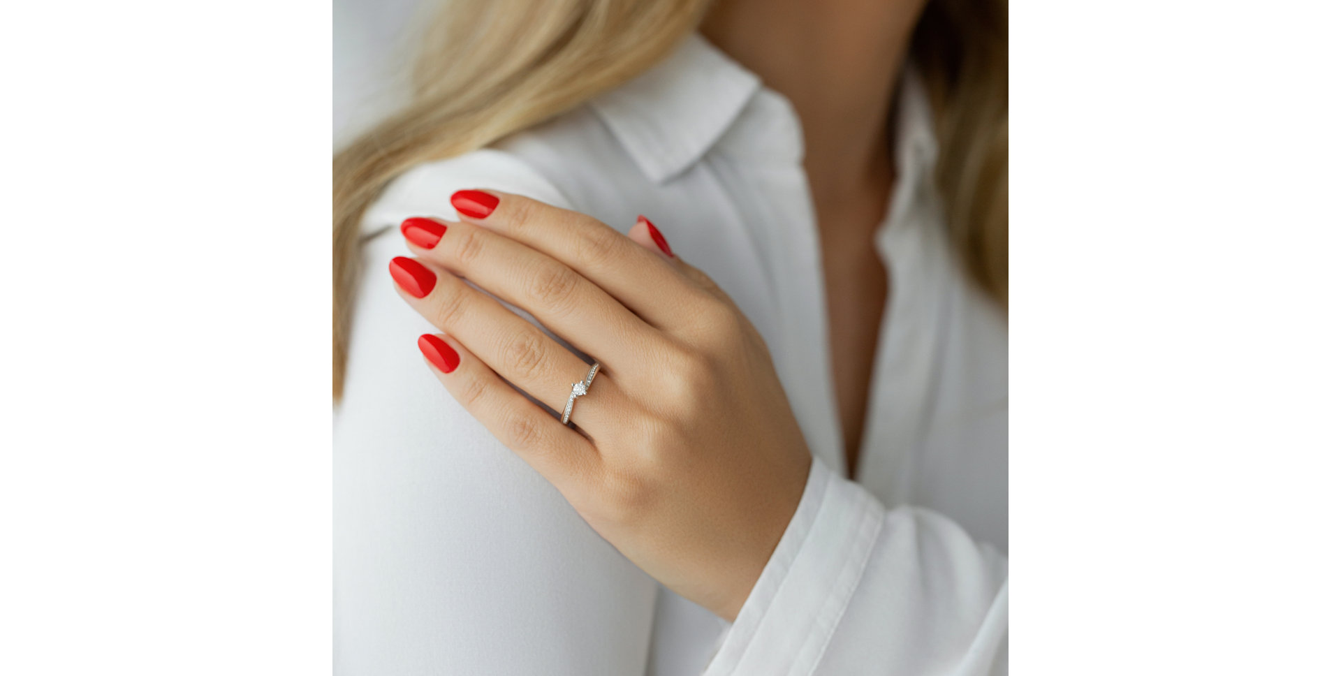 Prsteň s diamantmi Esilda