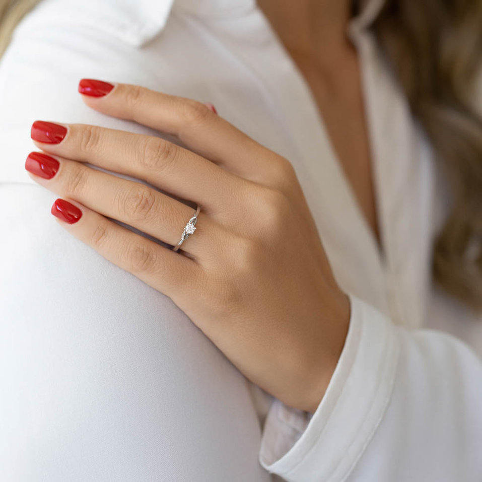 Prsteň s diamantom Lovely Moment