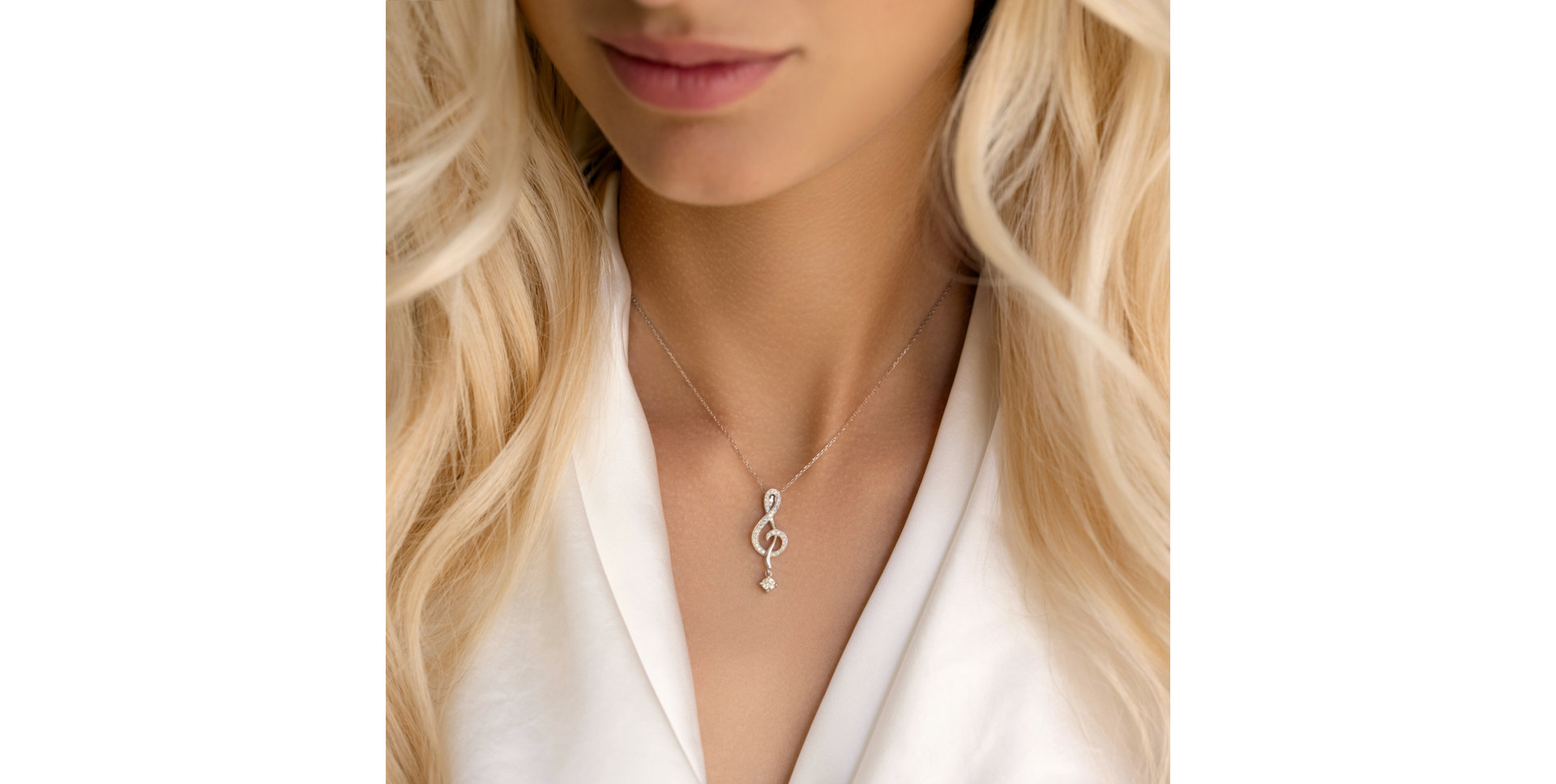 Přívěsok s diamantmi Perfect Note