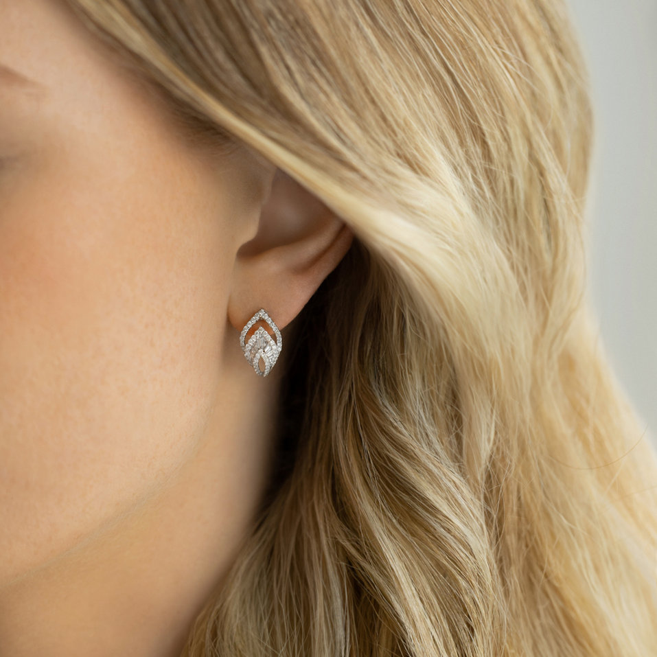 Náušnice s diamantmi Aurelia