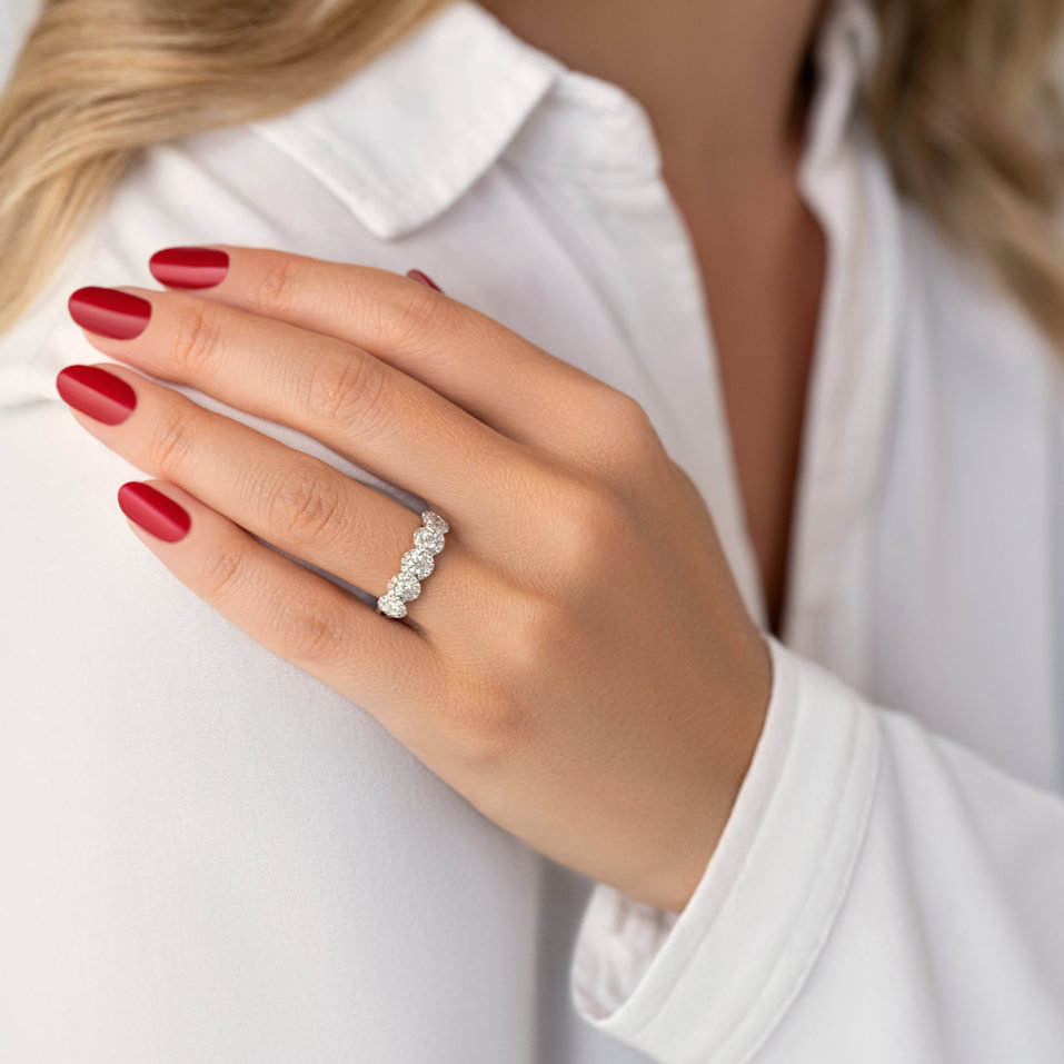 Prsteň s diamantmi Augustine