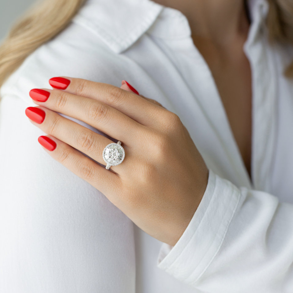 Prsteň s diamantmi Florine