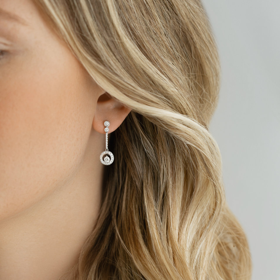 Náušnice s diamantmi Samantha