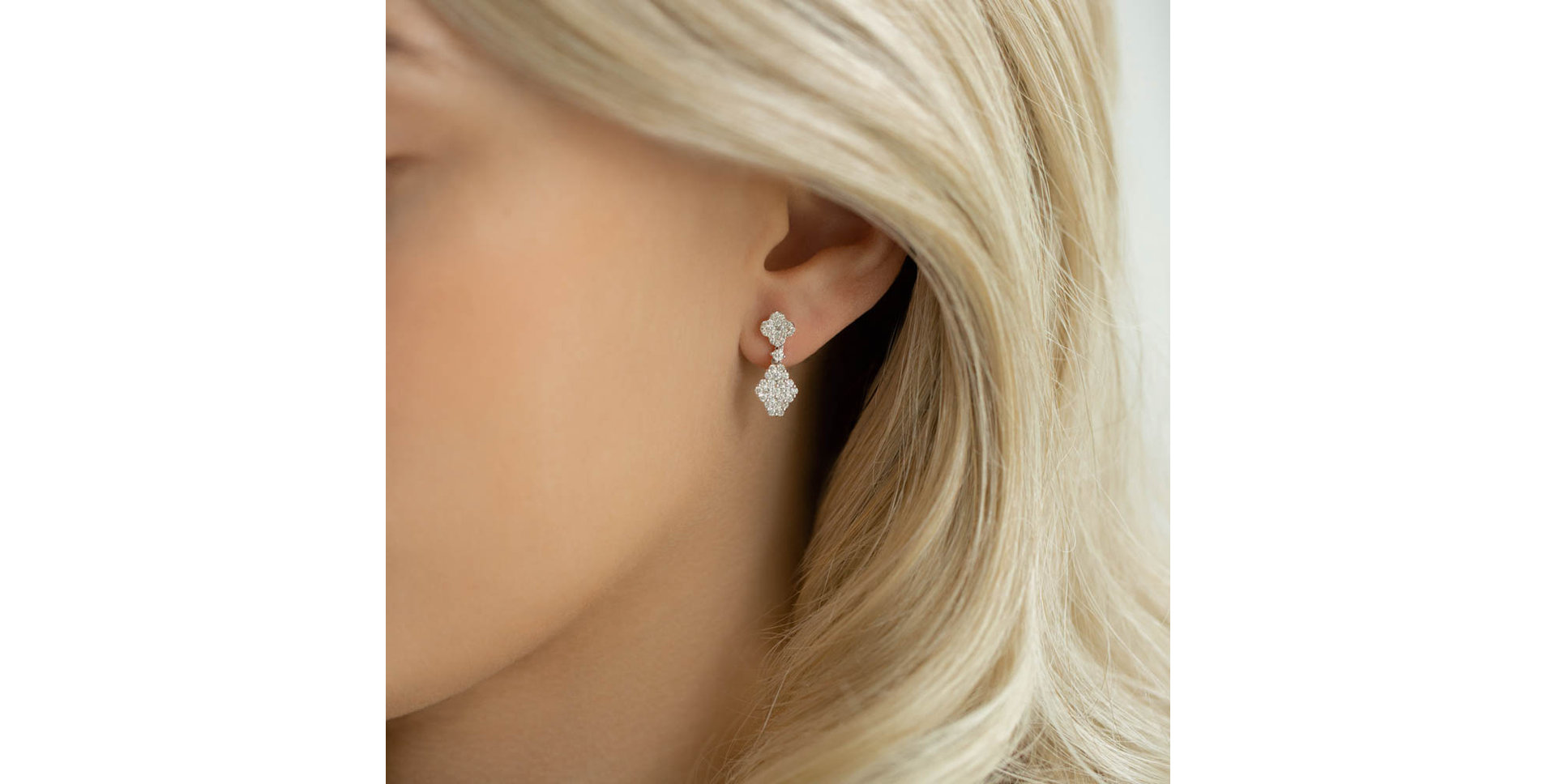 Náušnice s diamantmi Royal Tears