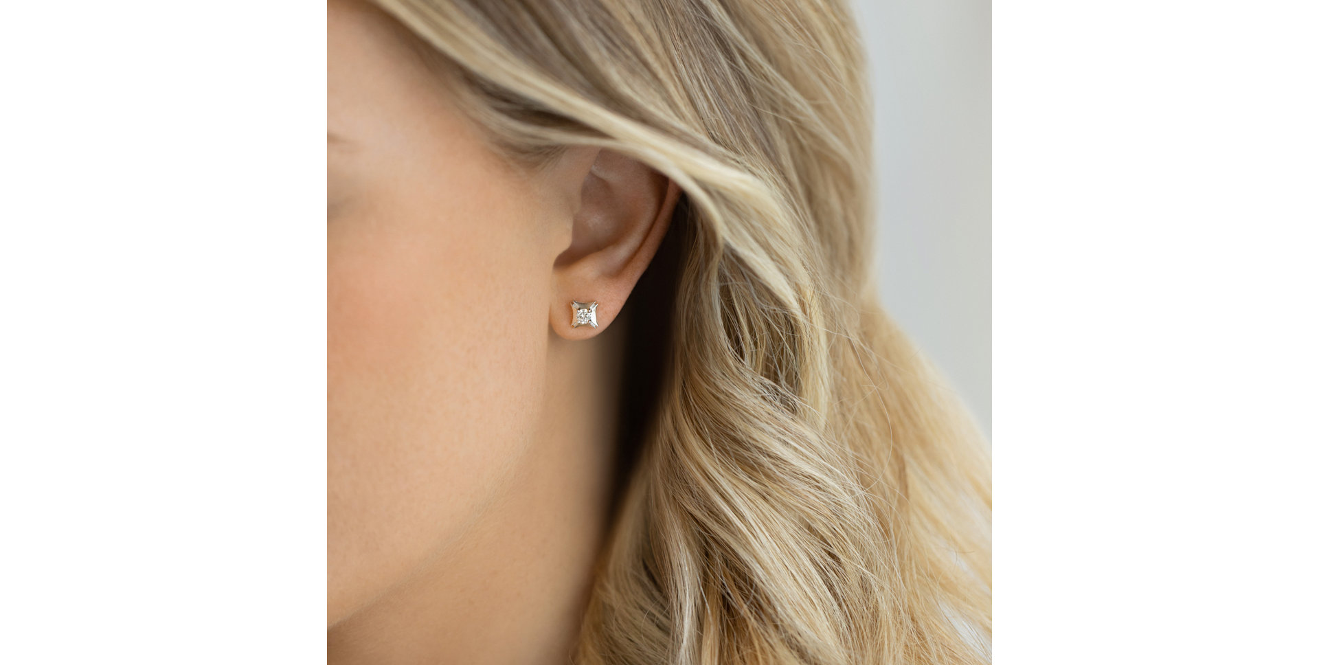 Náušnice s diamantom Fantasy Luck