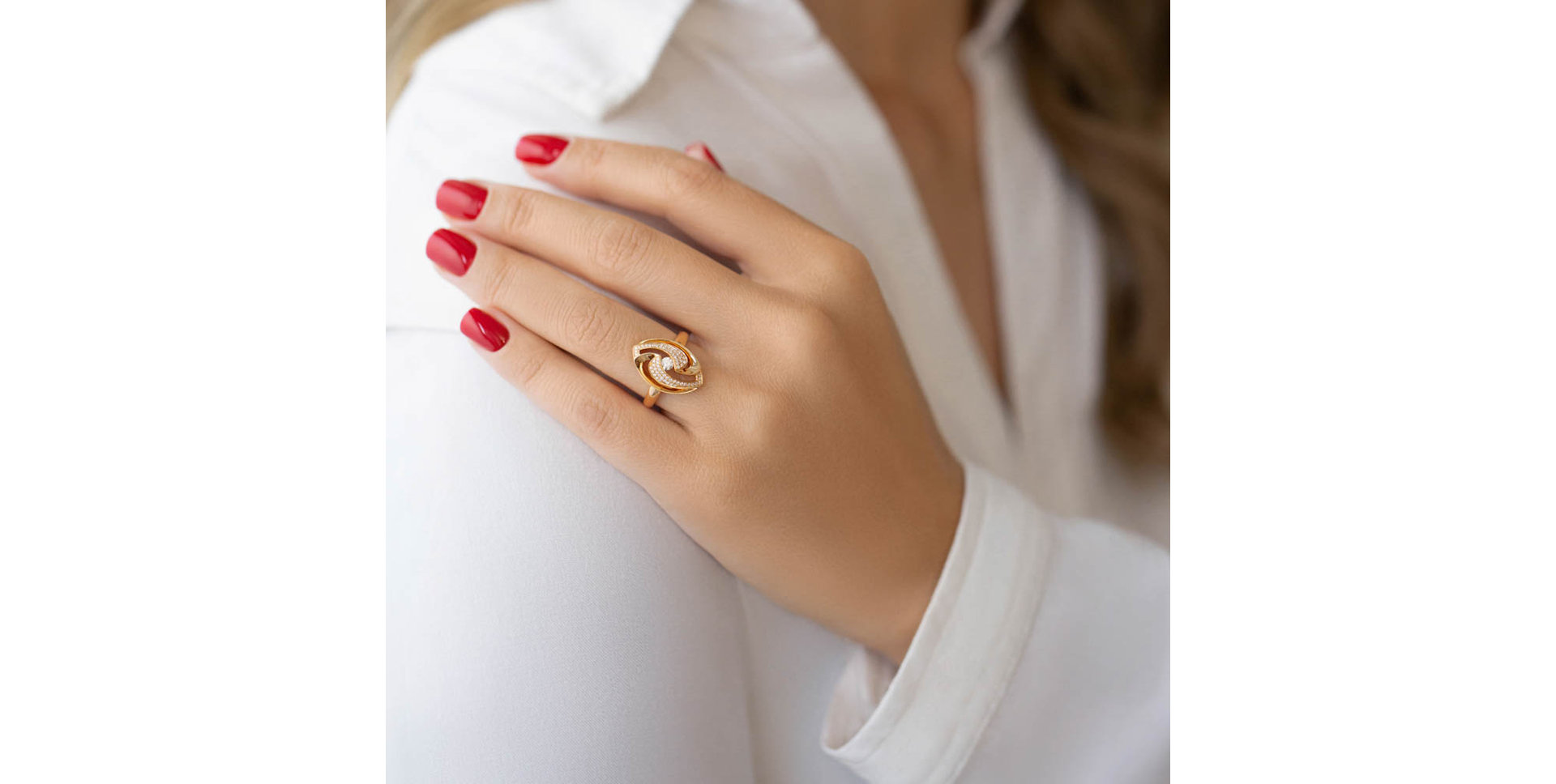 Prsteň s diamantmi Ewen