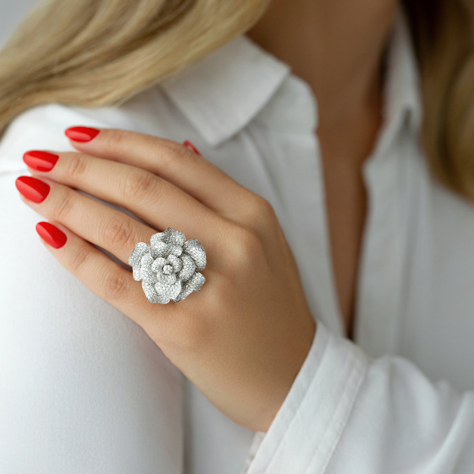 Prsteň s diamantmi Midnight Princess