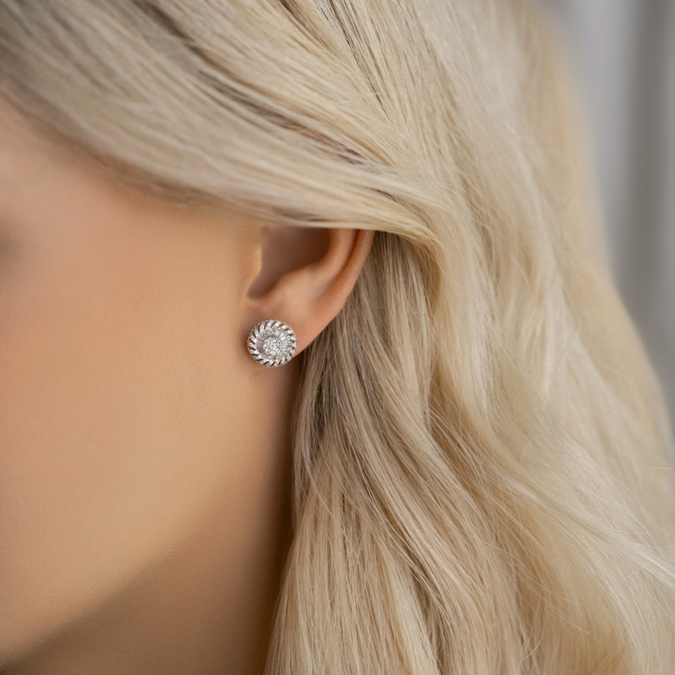 Náušnice s diamantmi Siddharth