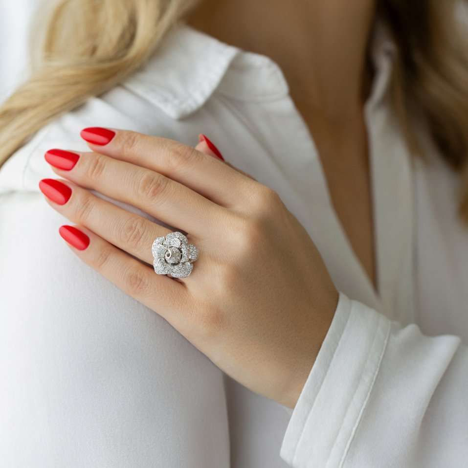 Prsteň s diamantmi Blossom Bliss