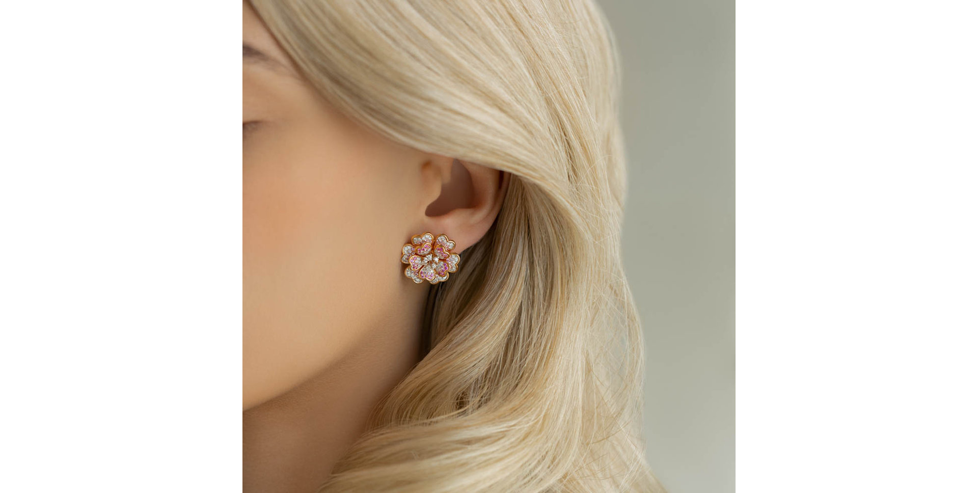 Náušnice s diamantmi a zafírmi Movie Star