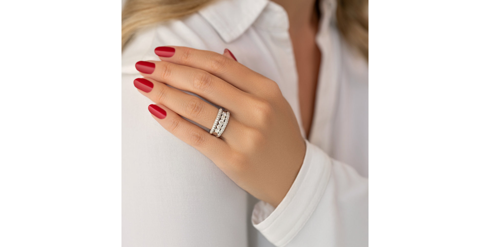 Prsteň s diamantmi Bernadette