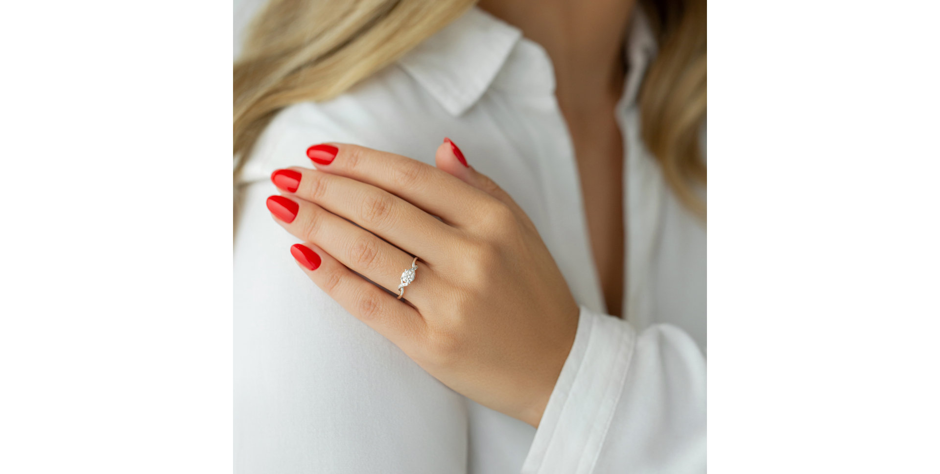 Prsteň s diamantmi Samanthée