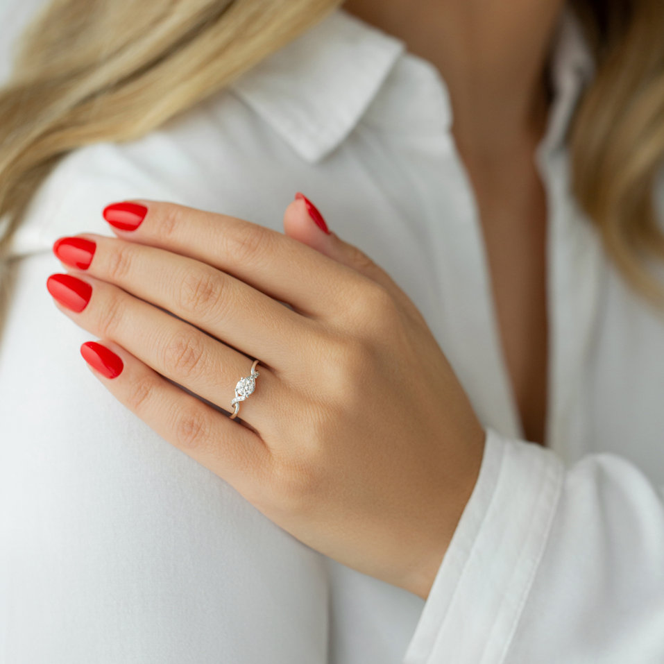 Prsteň s diamantmi Samanthée