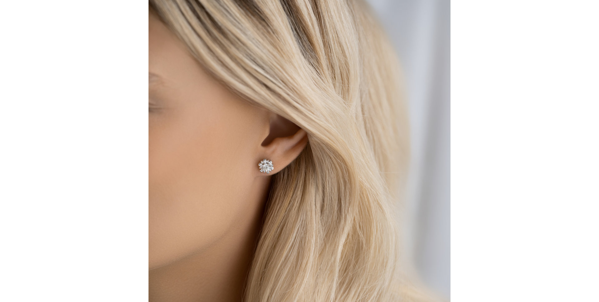 Náušnice s diamantmi Crystal Breeze