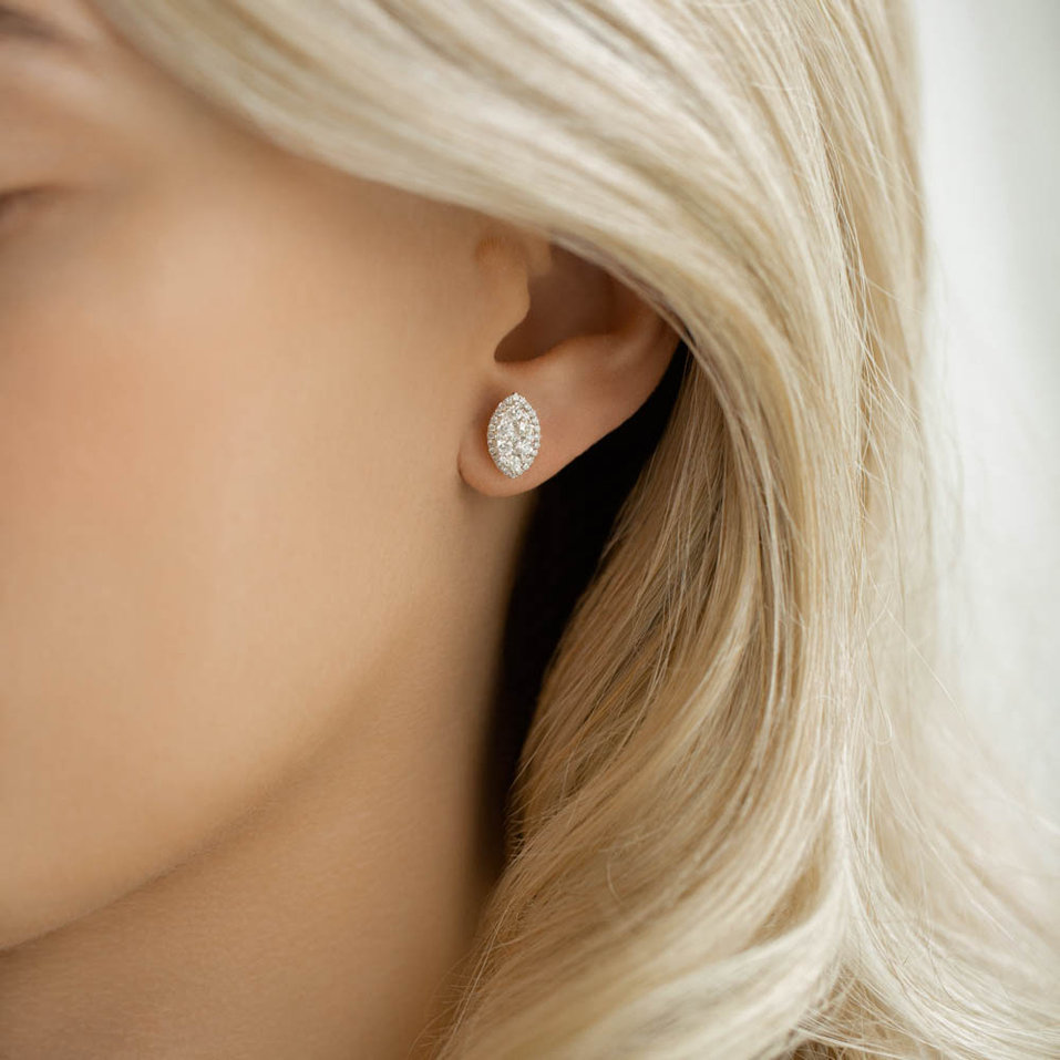 Náušnice s diamantmi Graceful