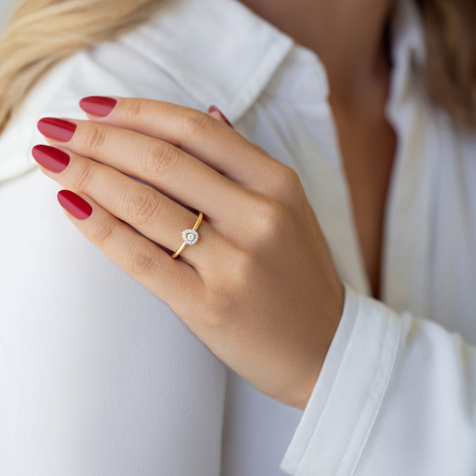 Prsteň s diamantmi Verino