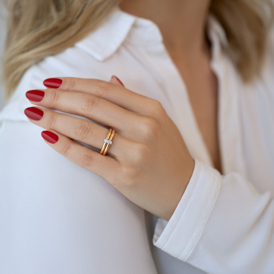 Prsteň s diamantmi Cosmic Horizon