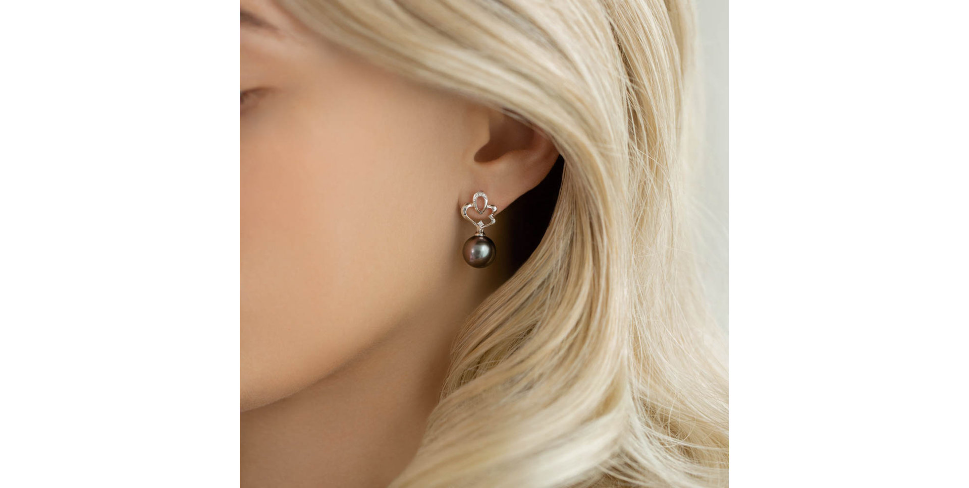 Náušnice s perlou a diamantmi Elysian Ocean