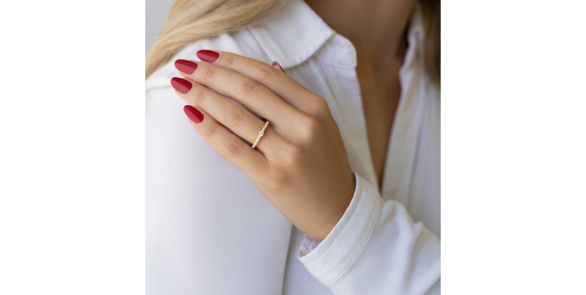 Prsteň s diamantmi Jeffroi