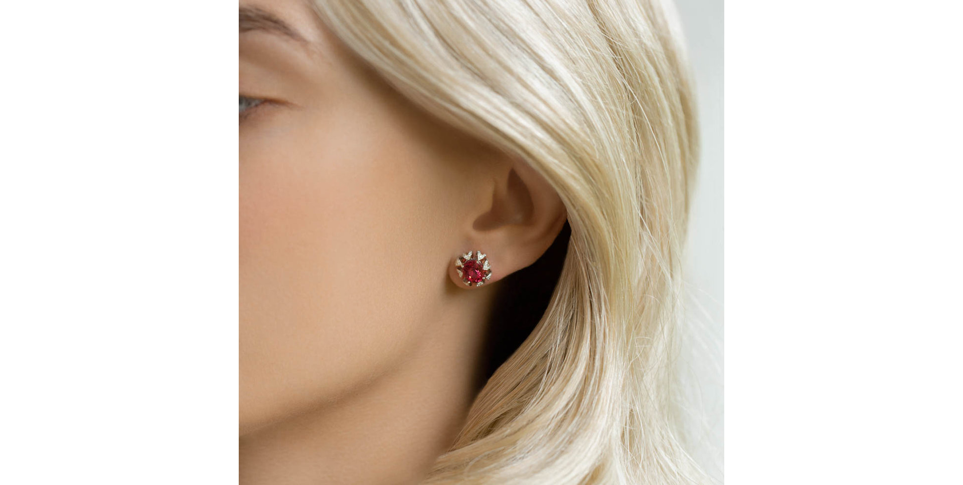 Náušnice s turmalínom a diamantmi Floria