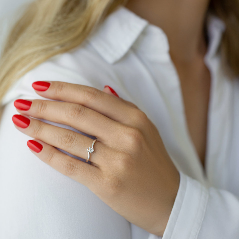 Prsteň s diamantom Lucian