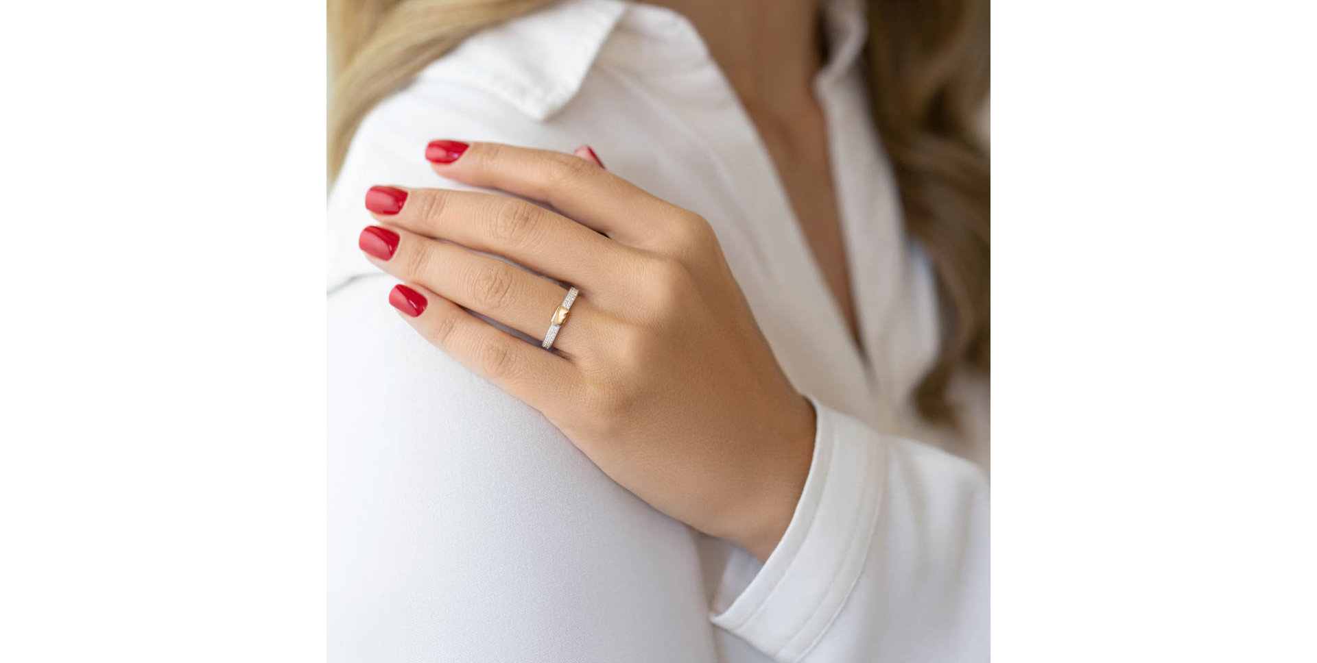 Prsteň s diamantmi Carla