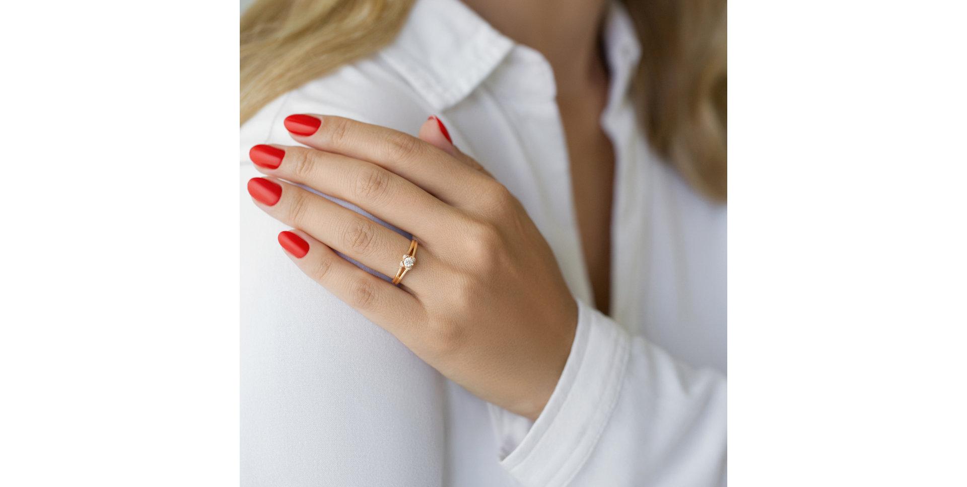 Prsteň s diamantmi Graceful Amour