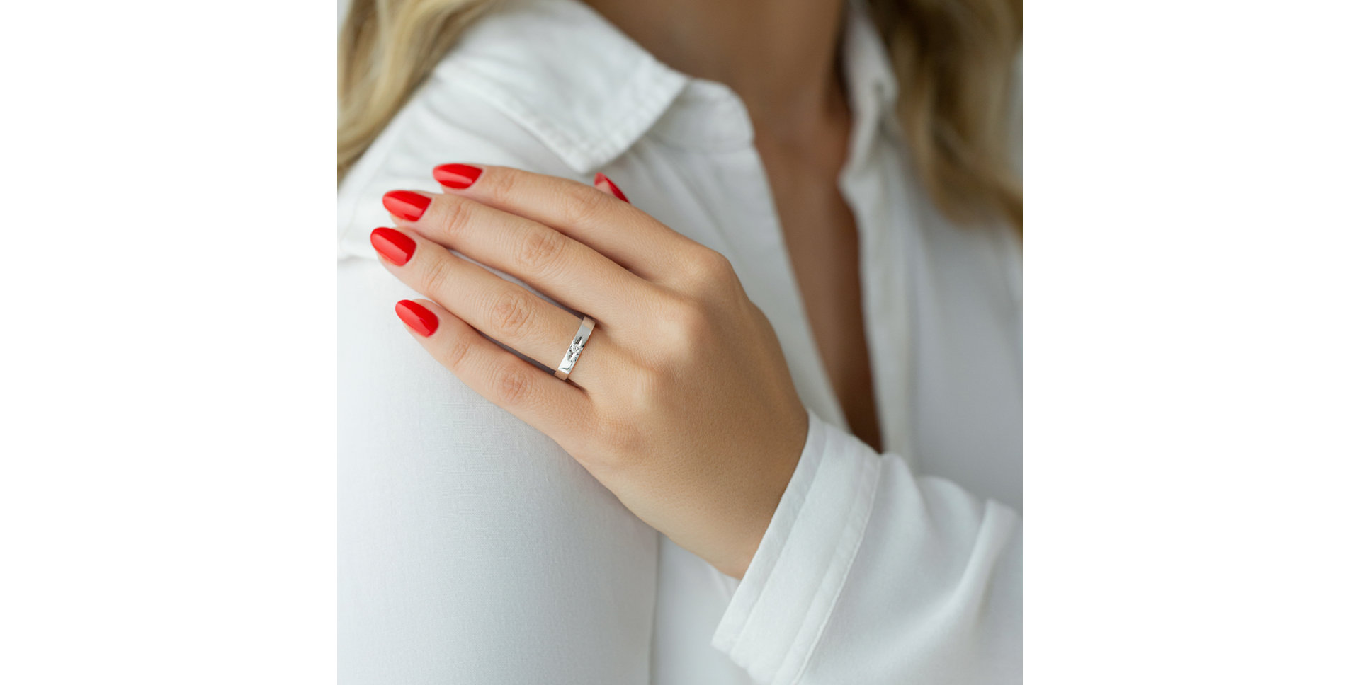 Prsteň s diamantom Polly