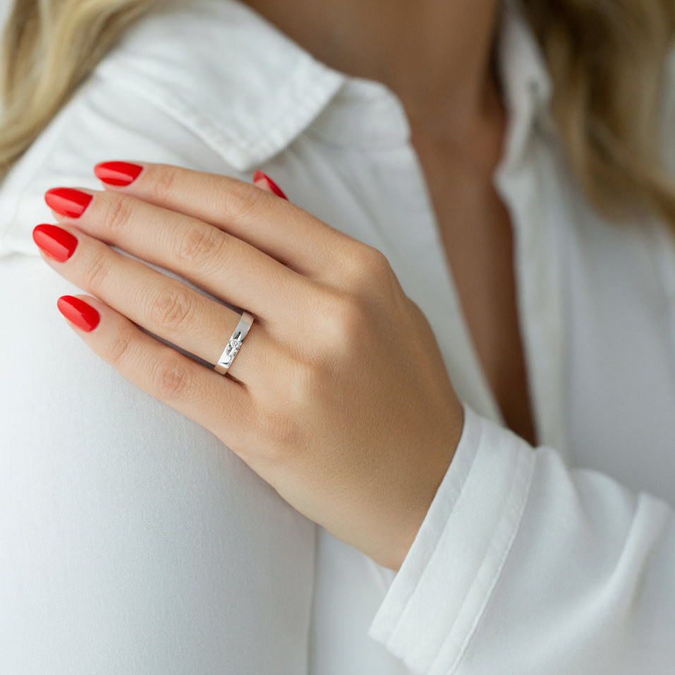 Prsteň s diamantom Polly