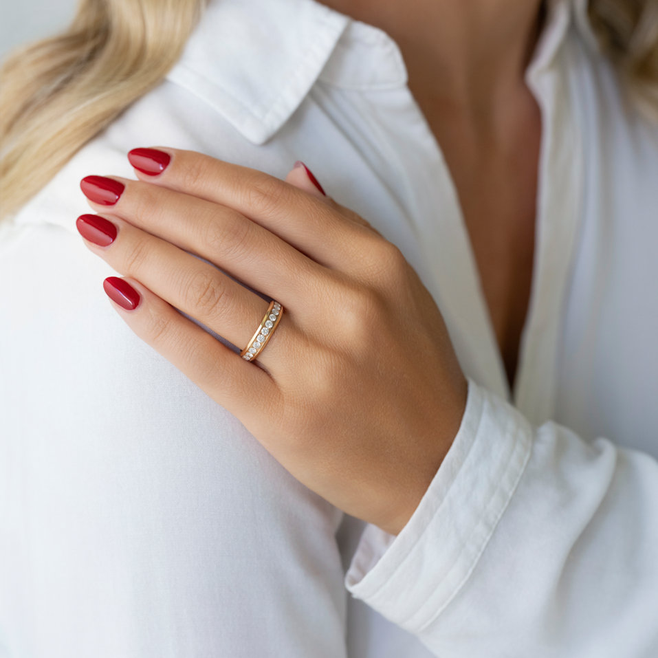 Prsteň s diamantmi Josian