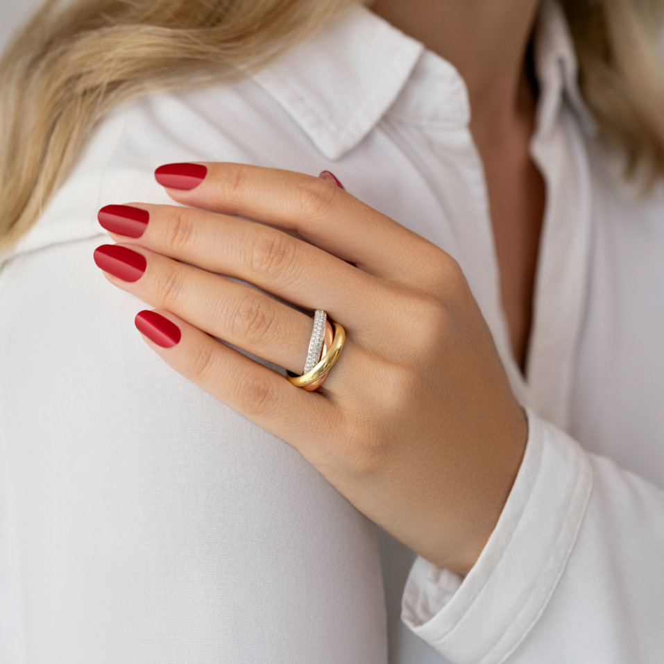 Prsteň s diamantmi Amelia