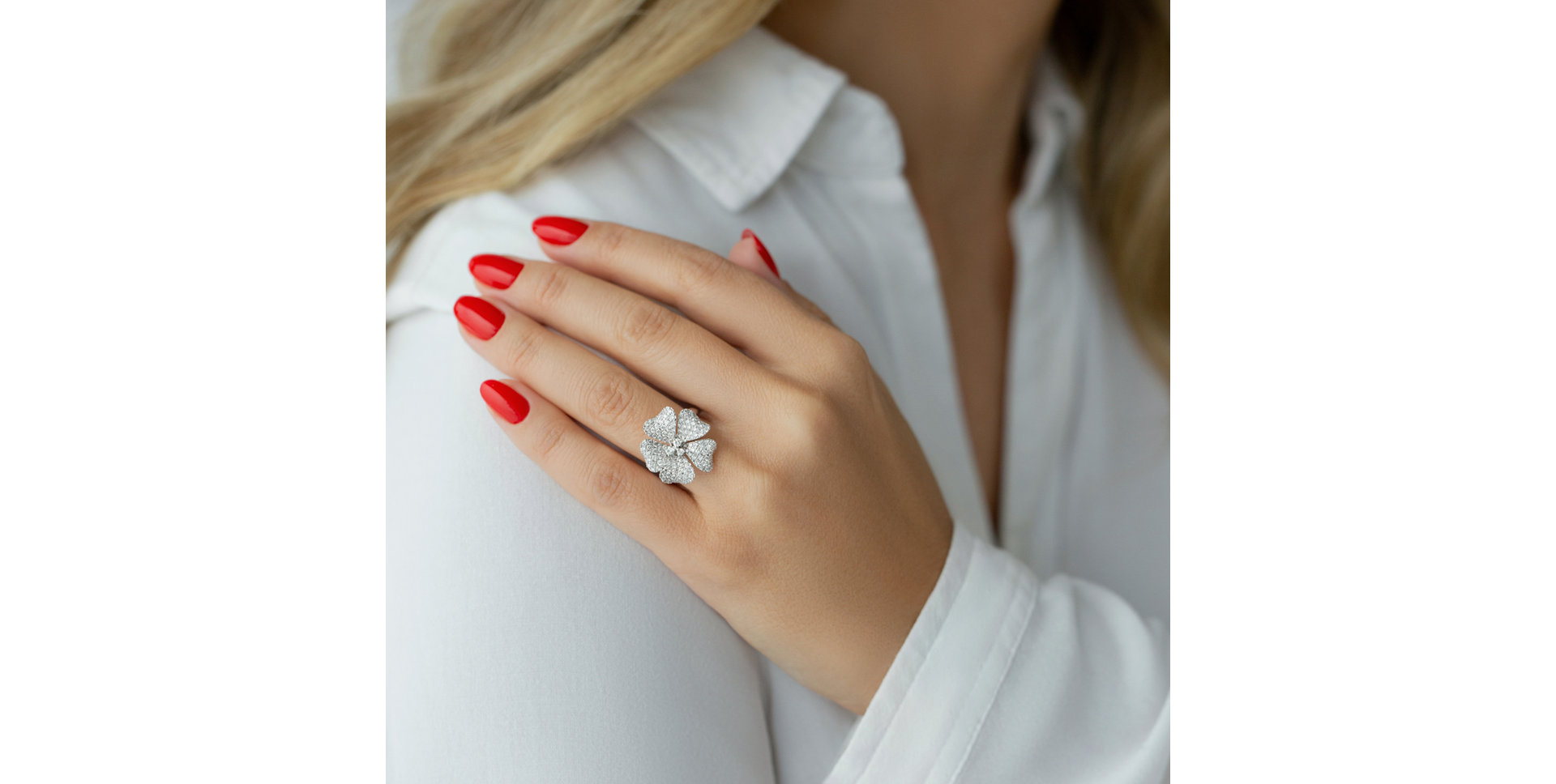 Prsteň s diamantmi Diamond Lily