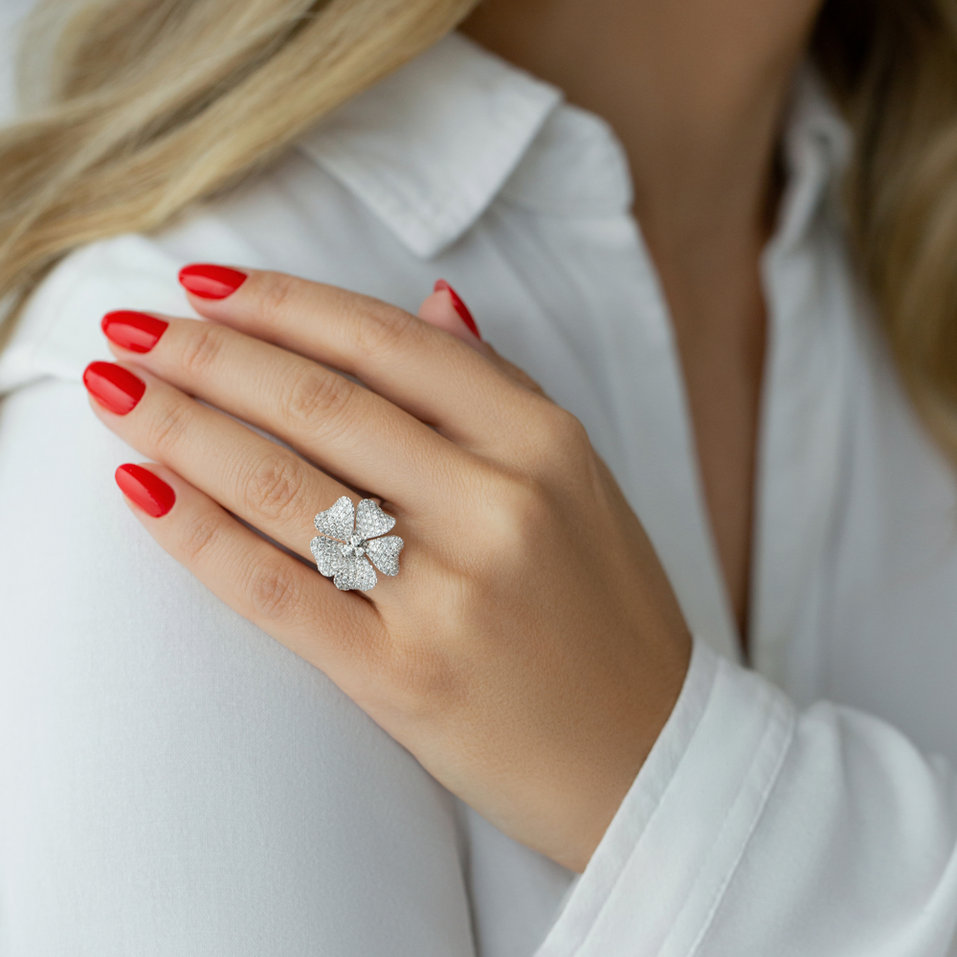 Prsteň s diamantmi Diamond Lily