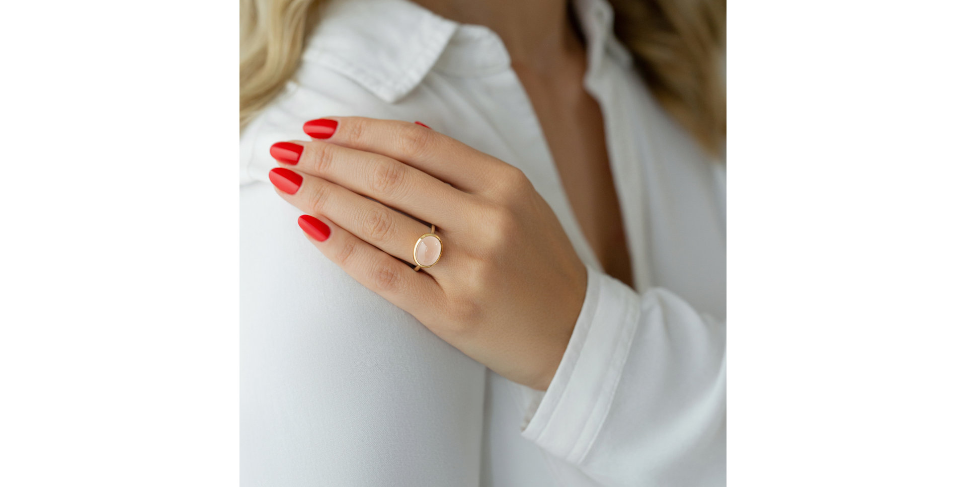 Prsteň s ruženínom Laurellie