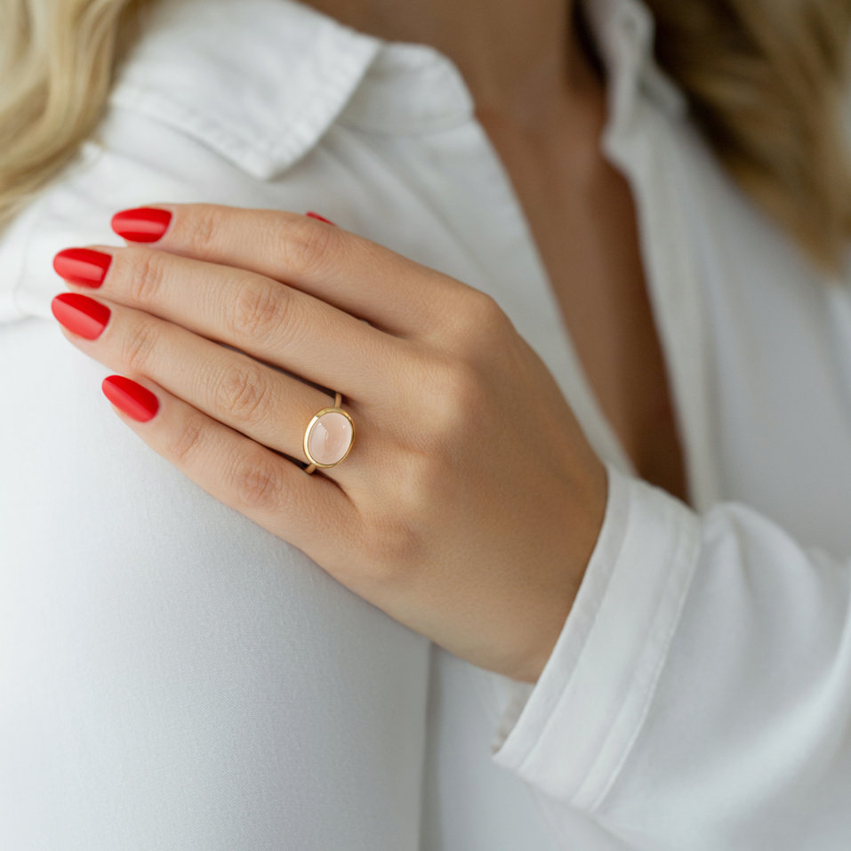 Prsteň s ruženínom Laurellie