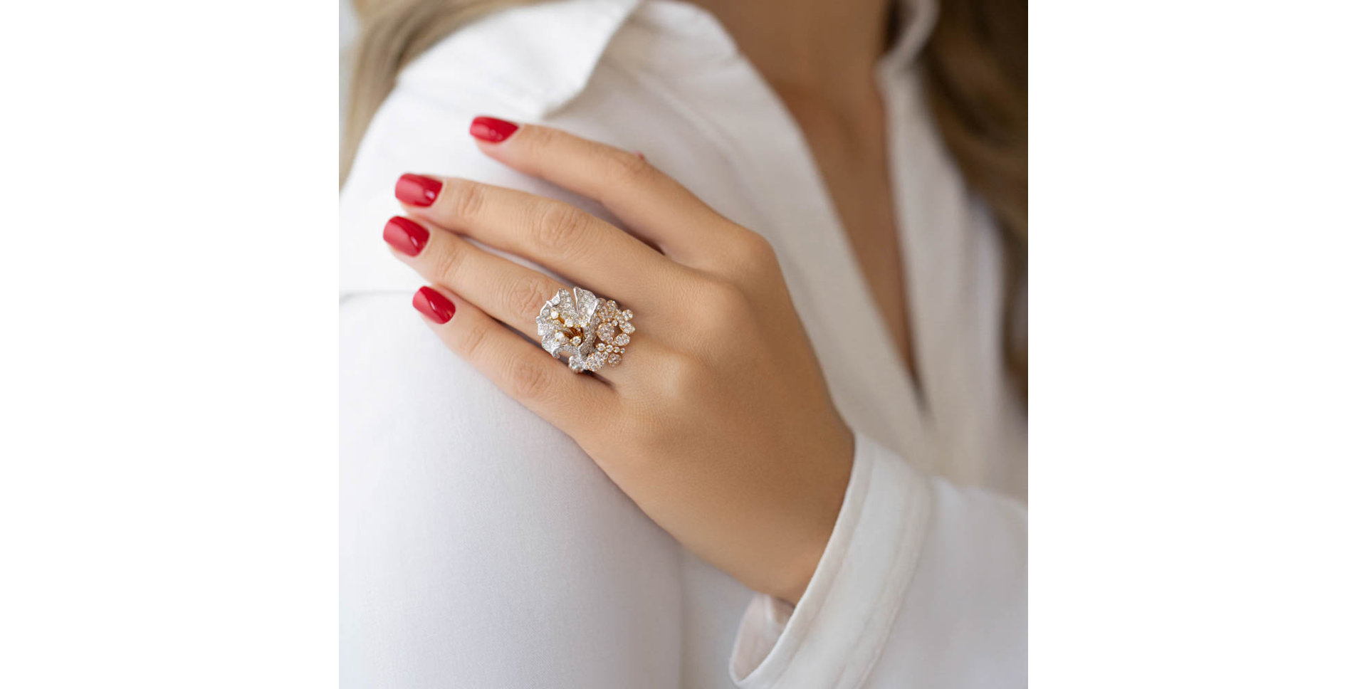 Prsteň s diamantmi Eminence of Lily