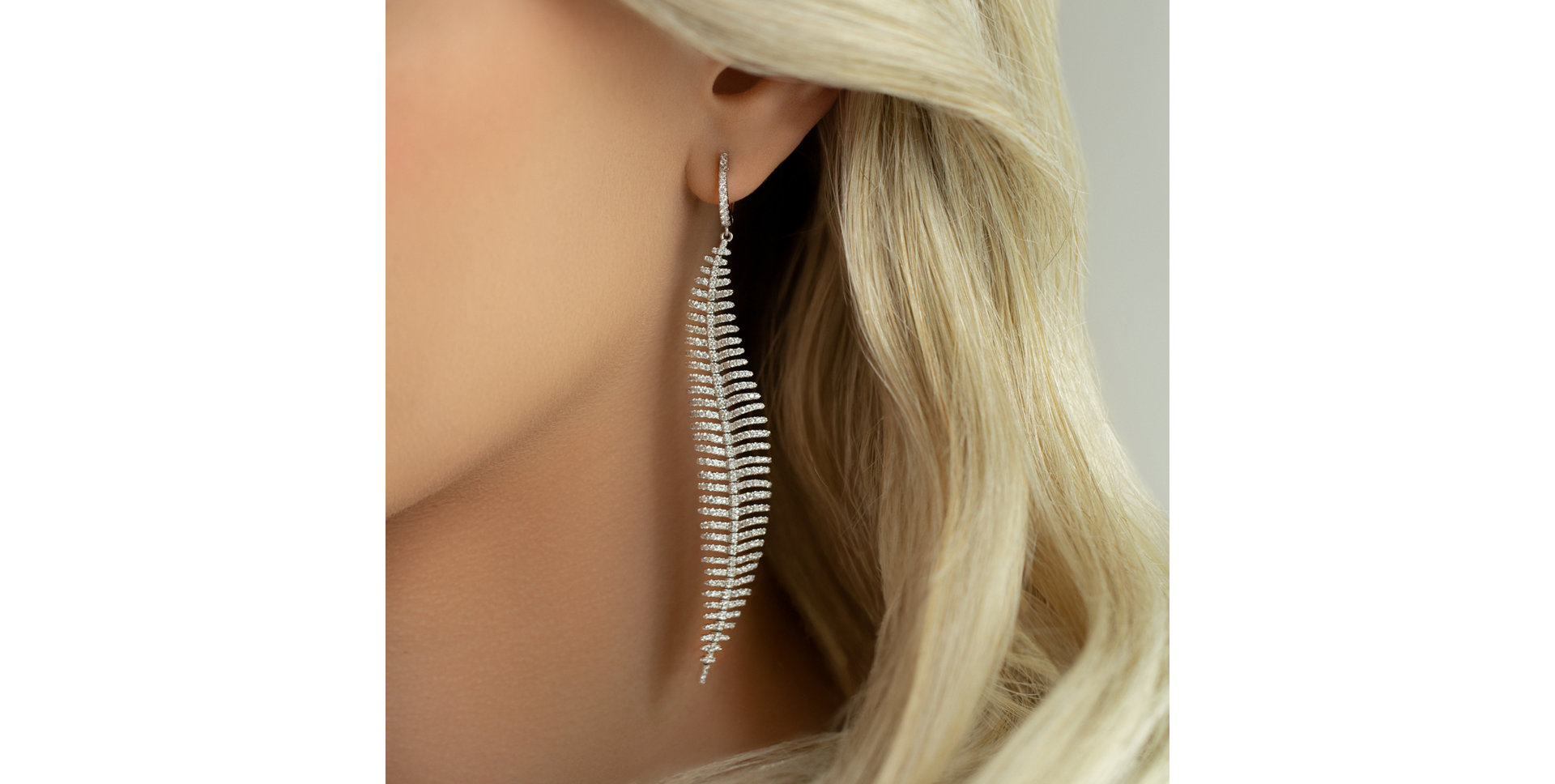 Náušnice s diamantmi Arctic Angel