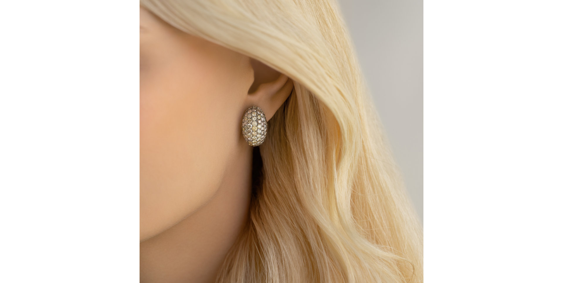 Náušnice s hnedými diamantmi Angel Symphony