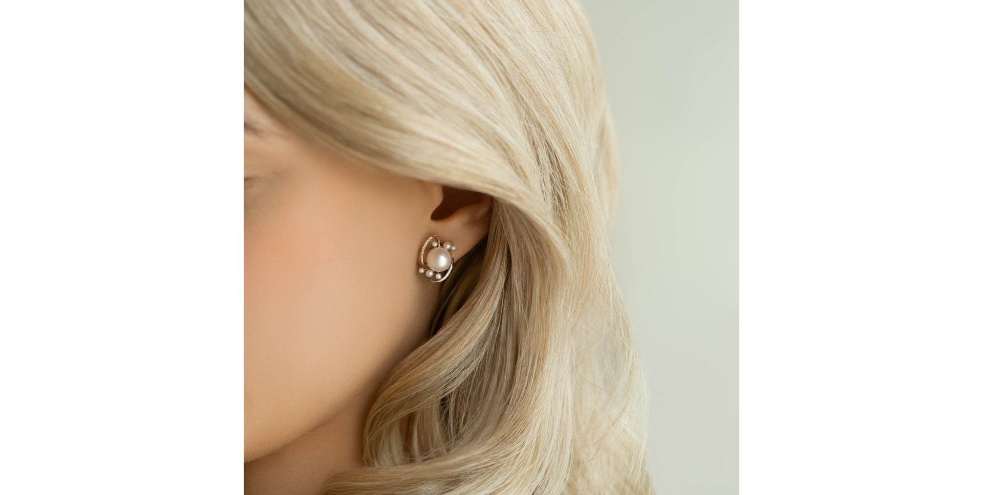 Náušnice s perlami a diamantmi White Desire