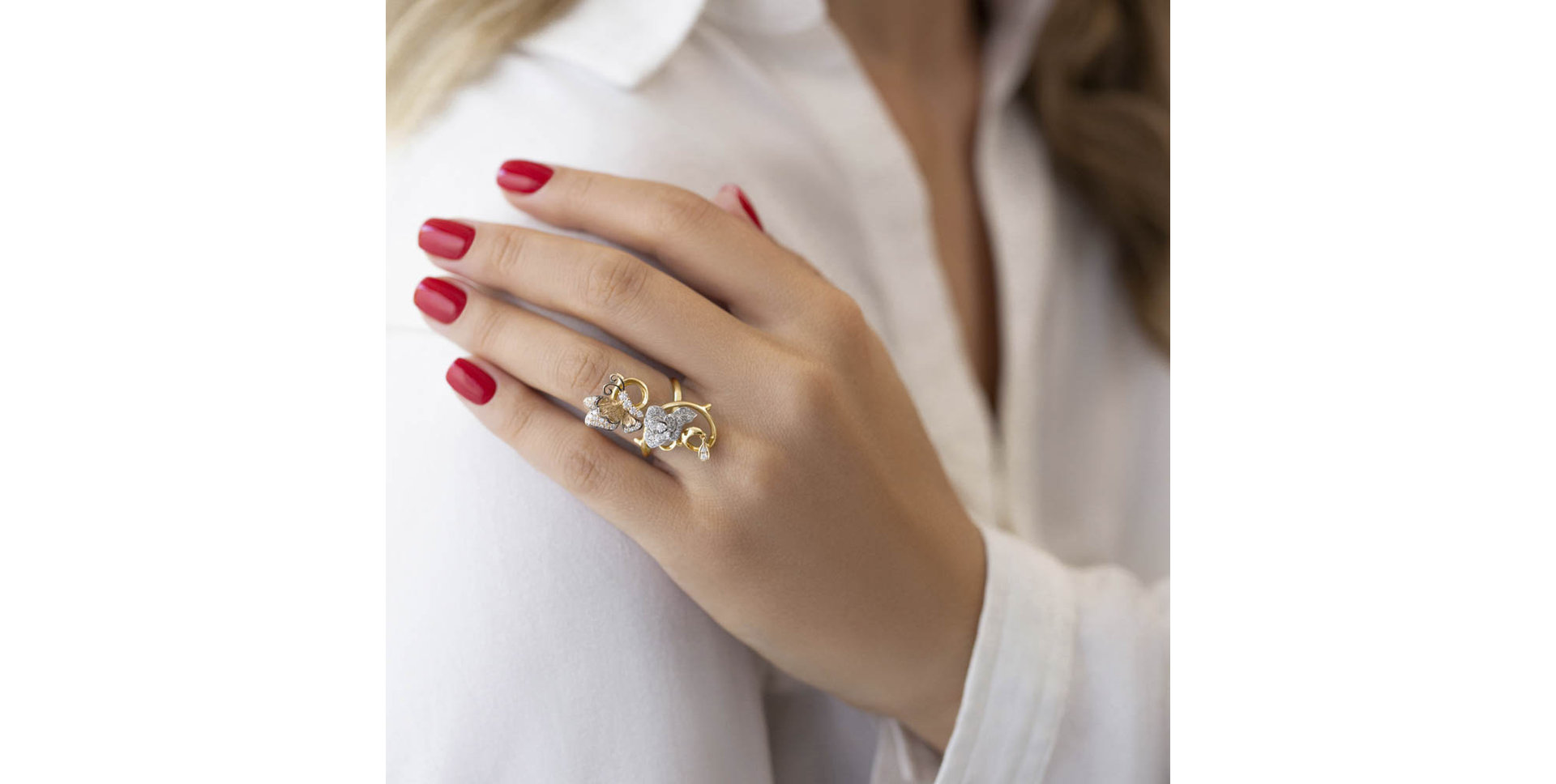 Prsteň s diamantmi Garden Poetry