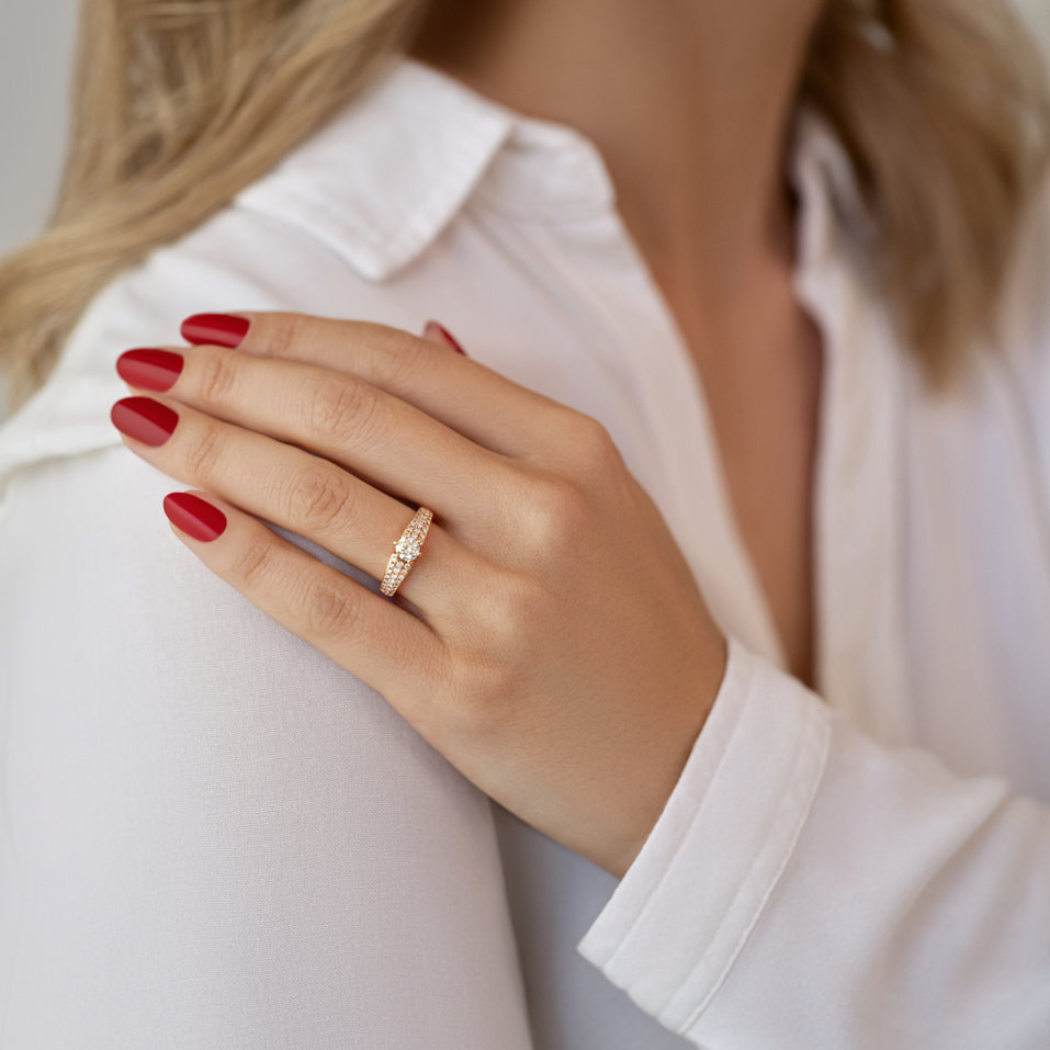 Prsteň s diamantmi Magical  Queen