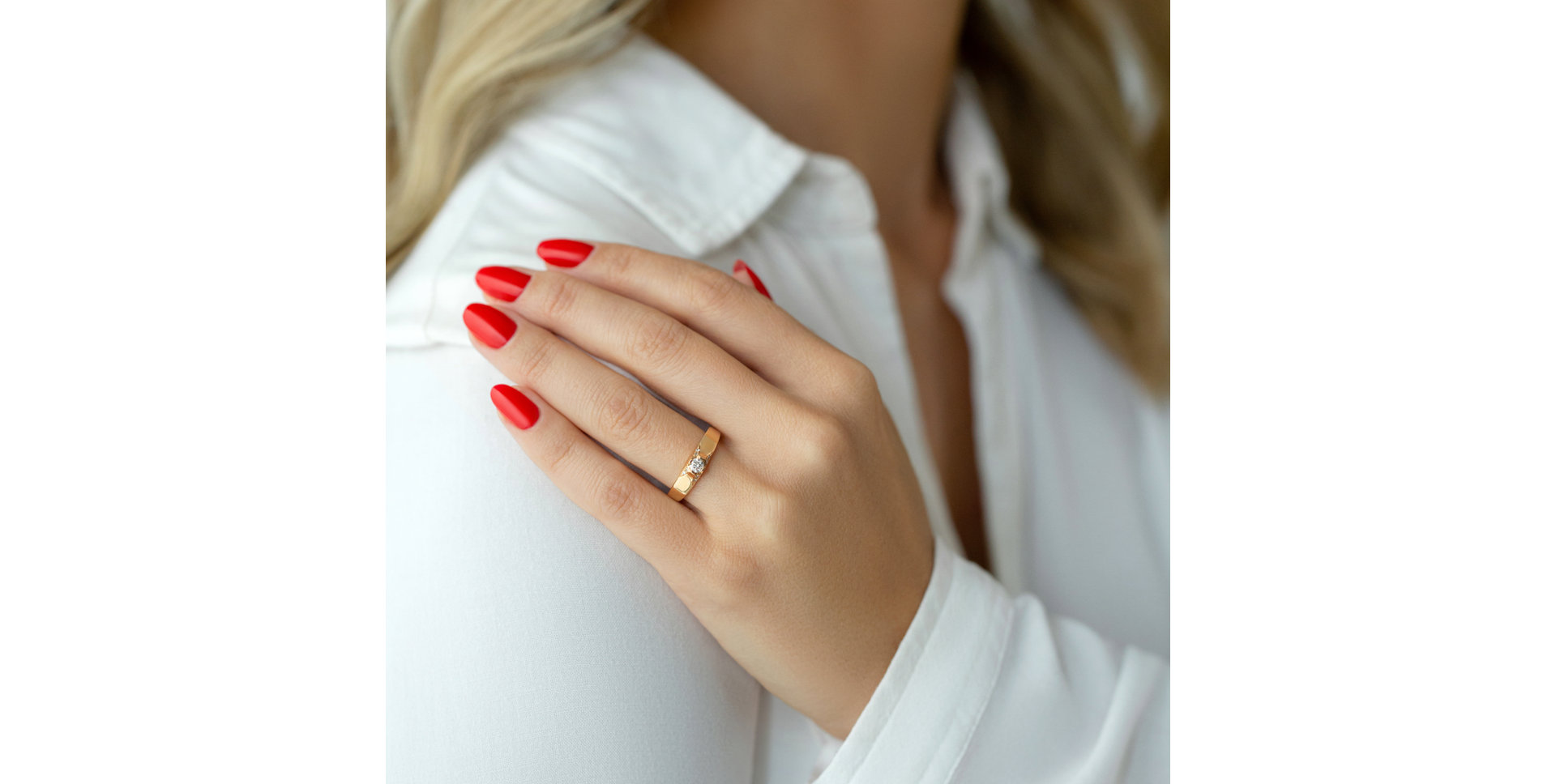 Prsteň s diamantmi Moon Princess