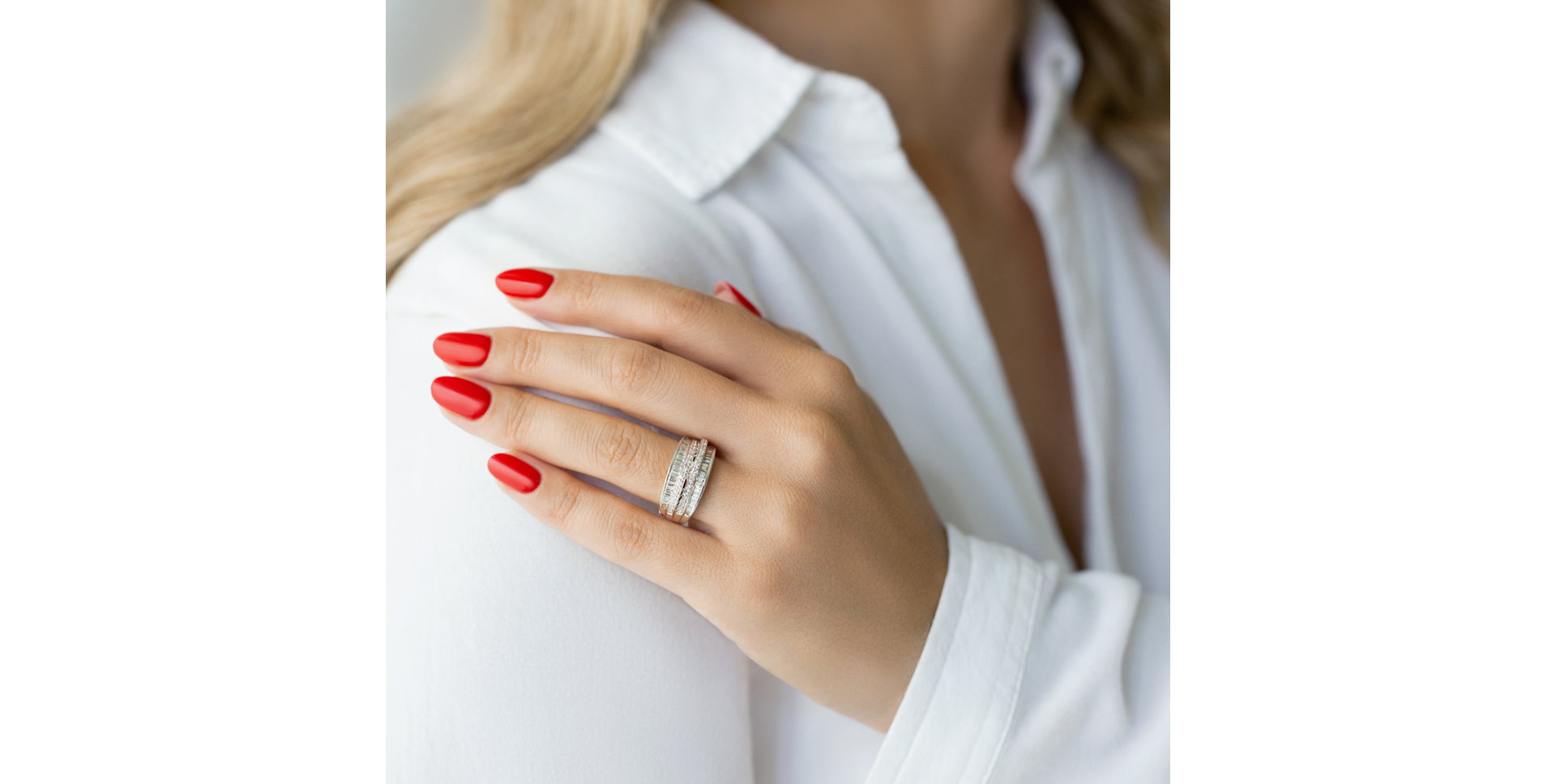 Prsteň s diamantmi Heart Warming