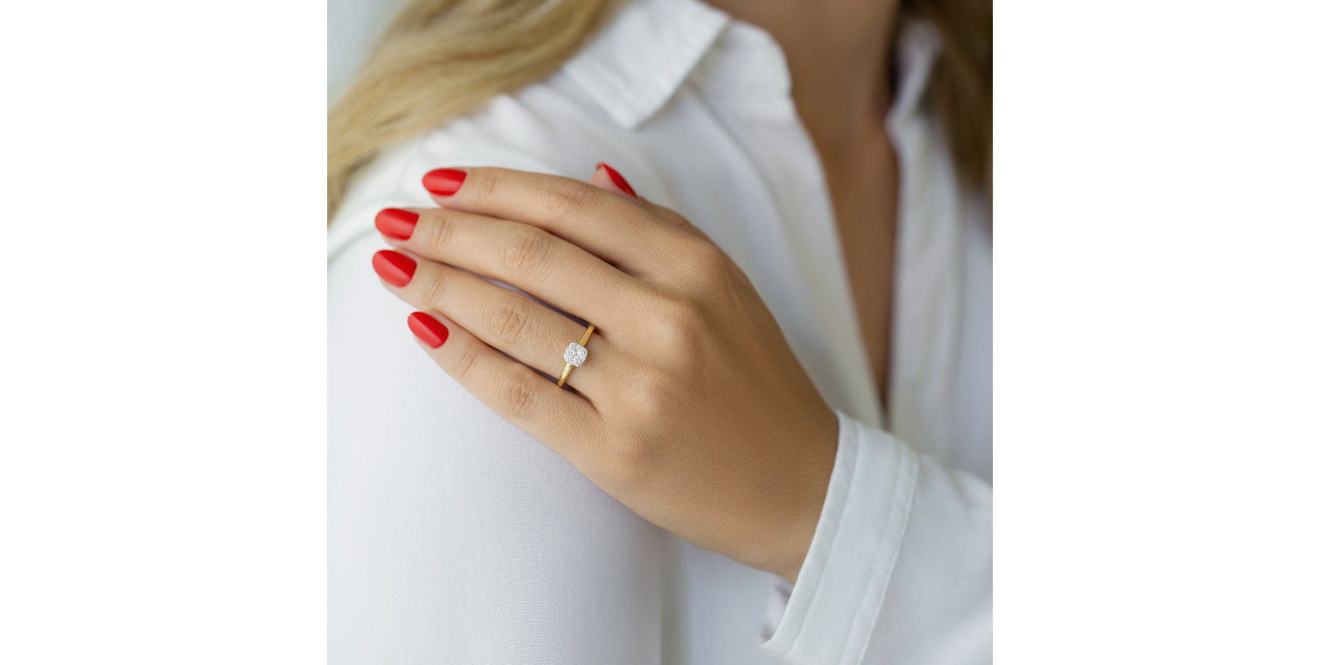 Prsteň s diamantmi Henriette