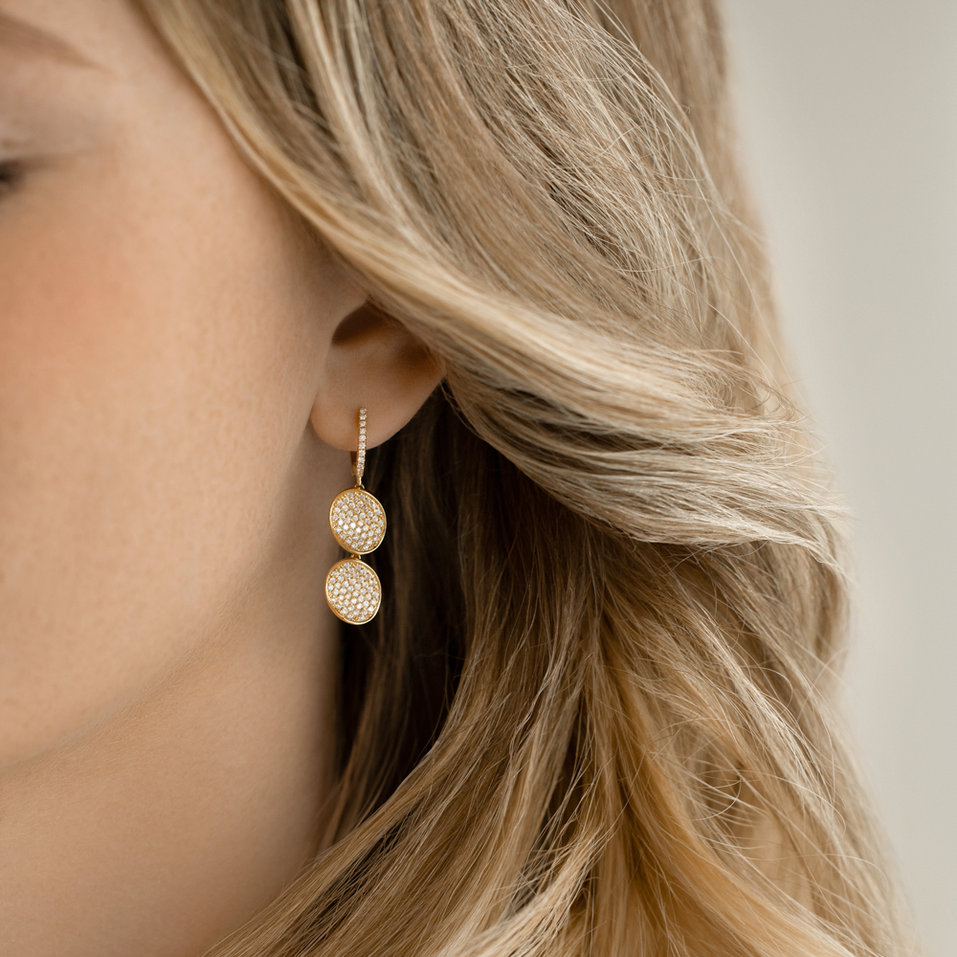 Náušnice s diamantmi Glamorous Grace