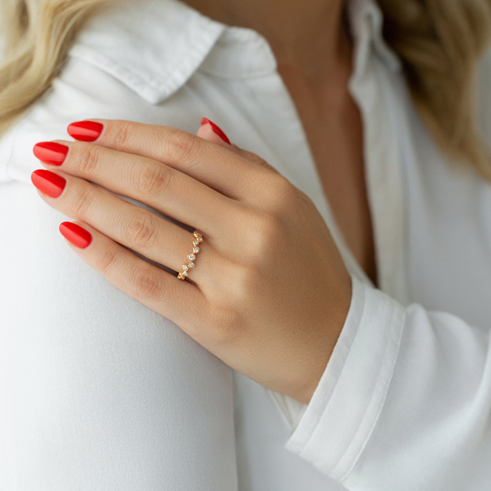 Prsteň s diamantmi Orion Star