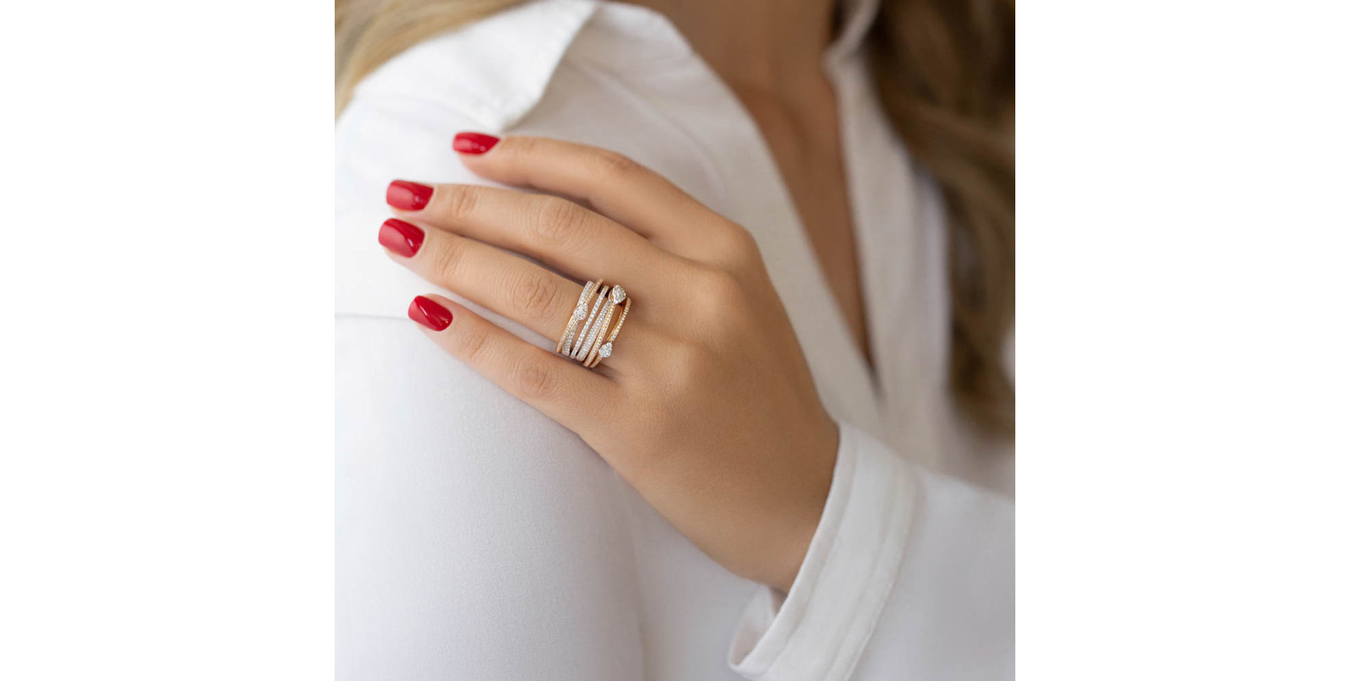 Prsteň s diamantmi Aphrodite Signature