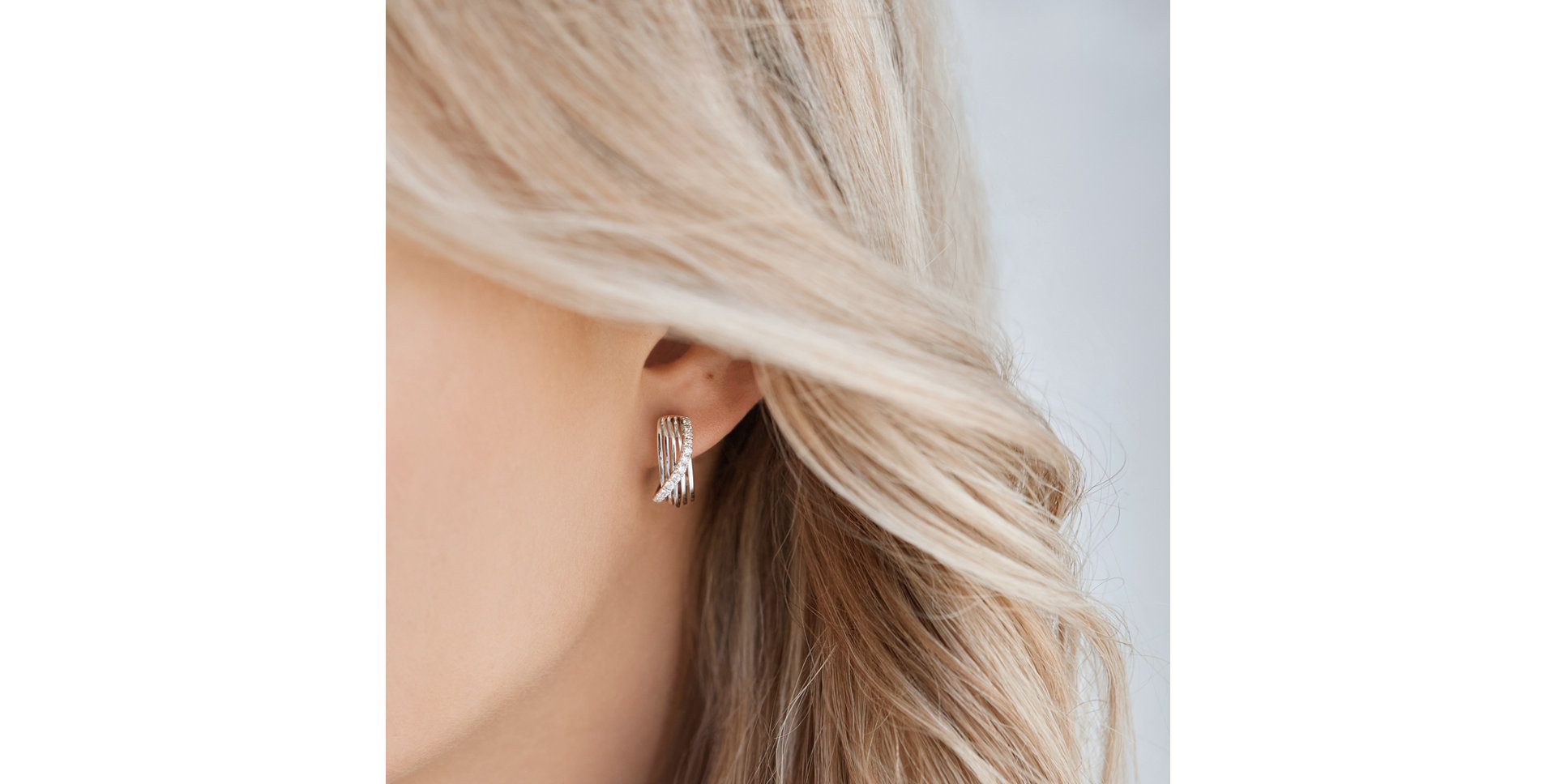 Náušnice s diamantmi Fresh Waves