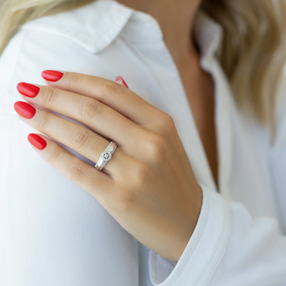 Prsteň s diamantmi Amazing Planet